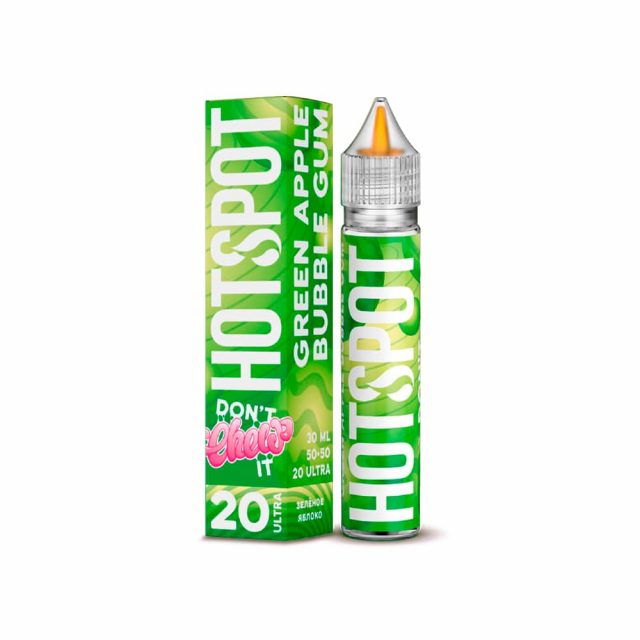 ЖИДКОСТЬ HOTSPOT DONT CHEW 2 ULTRA Green Apple Bubble Gum