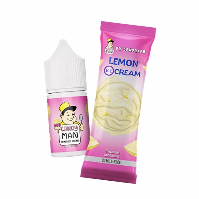 Жидкость CANDYMAN SALT 2X Lemon Ice Cream-min