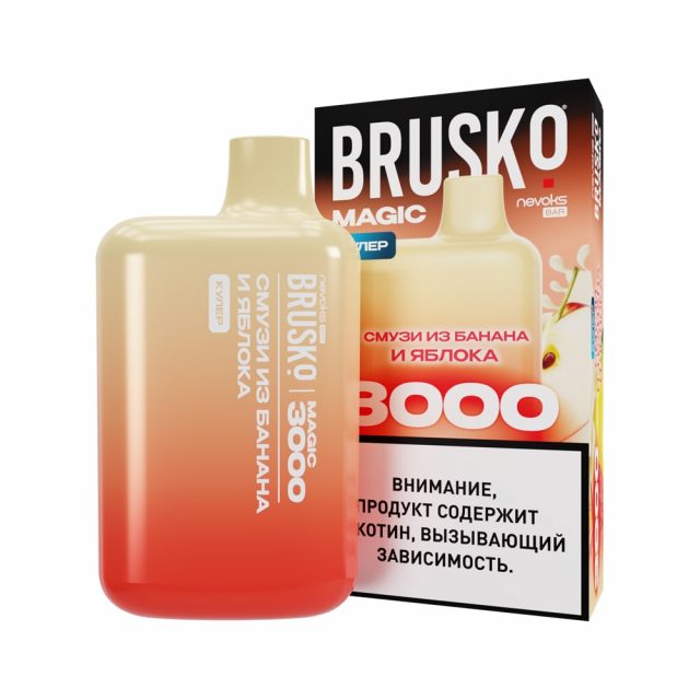 BRUSKO MAGIC 3000 Смузи из банана и яблока